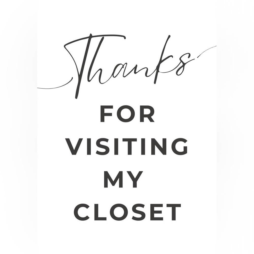 Thanks for visiting my closet!